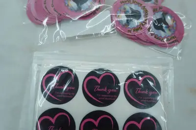 Fragile Handle With Care Stickers & Thank You Stickers