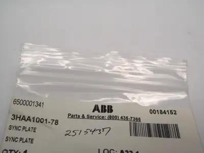 New | in-Stock ABB Axis 6 Sync Plate for IRB 640 Robot Robot Parts Michigan US | Maverick Industrial Sales #1410758