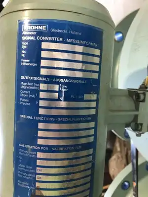 Krohne IFS4000/16 12″ Flow Meter 1400GPM w/ IFC080K Altometer/Signal Converter