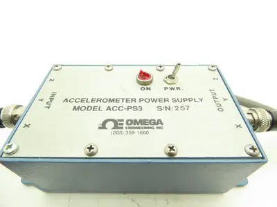 Omega Engineering ACC-PS3 Accelerometer Power Supply Module With Cord 359-1660