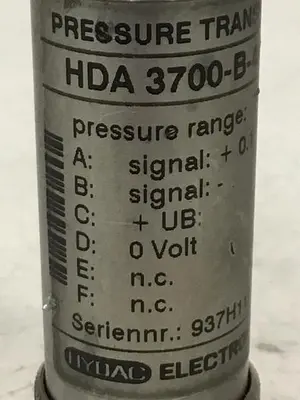 USED HYDAC HDA 3700-B-4000-176