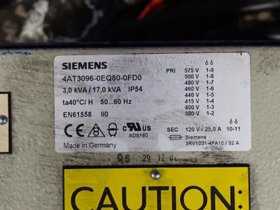 USED SIEMENS 4AT30960EQ800FD0