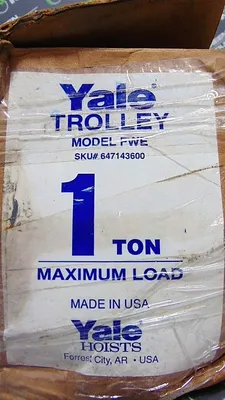 Yale FWE 647143600 1 Ton Trolley New NIB