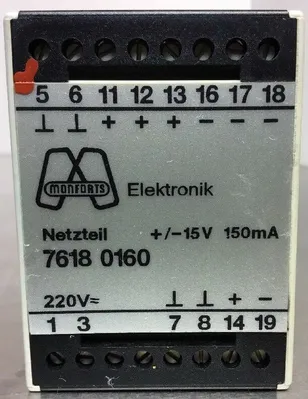 Used Monforts _UNKNOWN_ DIN Rail Power Supplies South Carolina US | Palmetto Automation #1166280