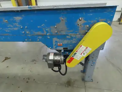 New London Engineering 8"x 20' Plastic Roller Belt Accumulating Conveyor 30 FPM