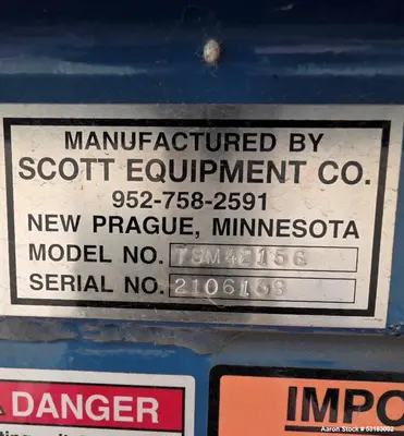Used SCOTT TURBON TSM42156 Continuous Mixers Illinois US | Aaron Equipment #1336150
