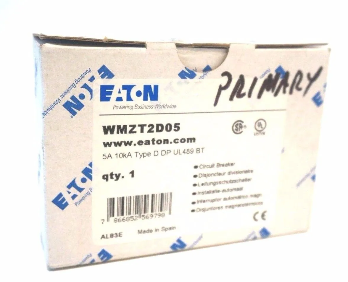 NEW EATON WMZT2D05 CIRCUIT BREAKER