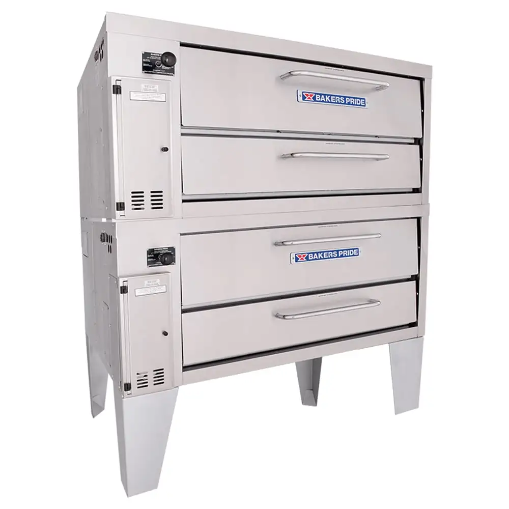 Bakers Pride 352 Super Deck Floor Model Double Pizza Deck Oven - Natural Gas