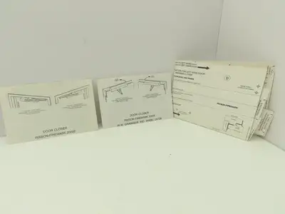 Rixson Firemark 3X958A Aluminum Concealed Door Closer Kit Gray