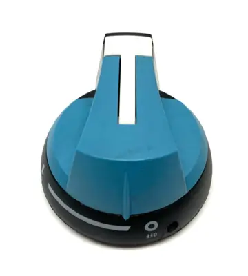 USED SOCOMEC ROUND ROTARY DISCONNECT HANDLE, BLUE/BLACK