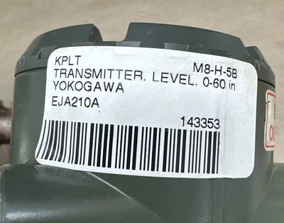 USED Yokogawa EJA210A S1 DMSA1F4B-92NN/FF1/K2/D1