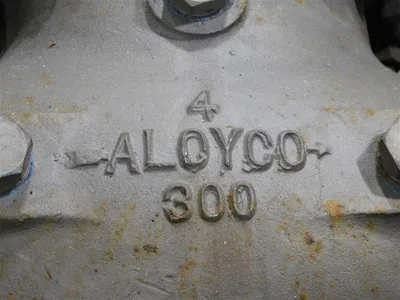 4" Aloyco 45943 Stainless Steel Globe Valve Class 300 CF8M Used