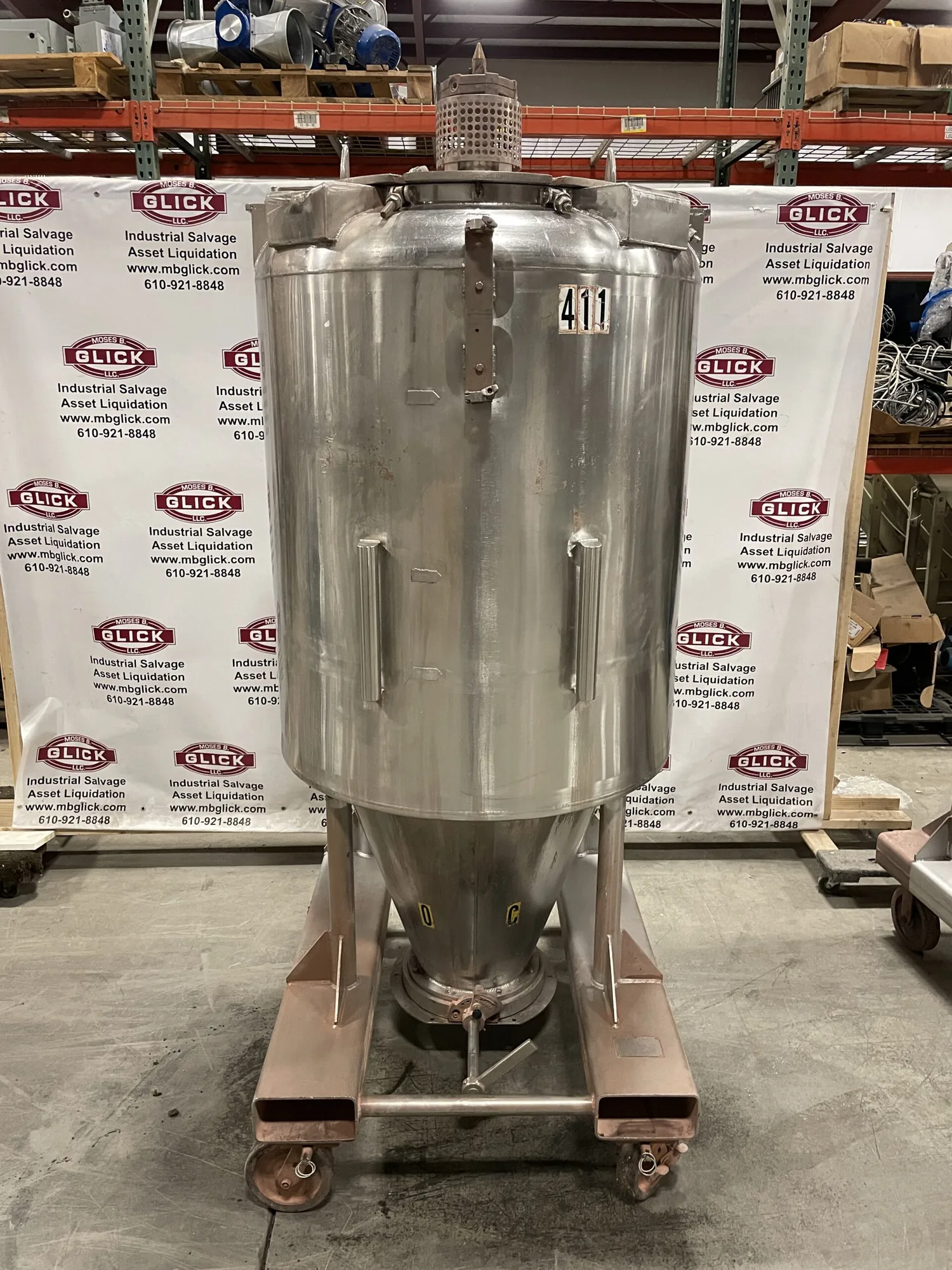 ReadCo 40 ft³ Stainless CBM Containerized Batch Powder Blending/Mixing Tank