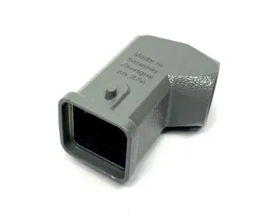 19200031640,Han 3A-GW-M20 | Harting 19200031640 Han 3A-GW-M20 Connector Hood Angled Entry 2 Peg LOT OF 2 - New
