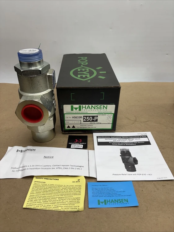 New | in-Stock Hansen H5633/250P HVAC Parts and Equipment Indiana US | J&J Industrial Supply #911633