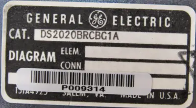 USED GENERAL ELECTRIC DS2020BRCBG1A BRAKE CONTROL DS2020FECNRX015A
