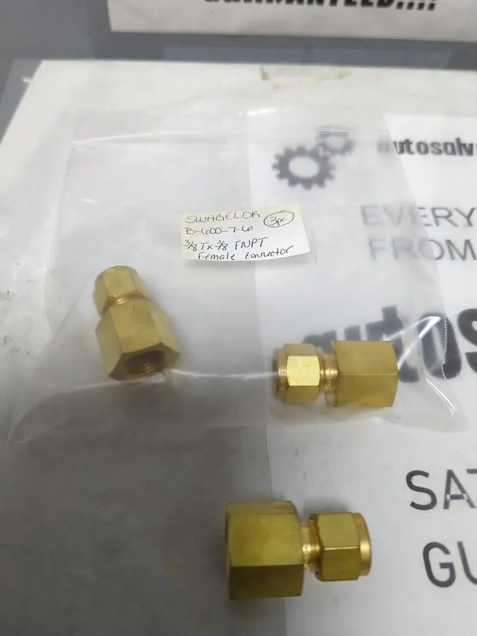 New | in-Stock SWAGELOK B-600-7-6 Valves/Fittings | Surplus Asset Holdings #1216502