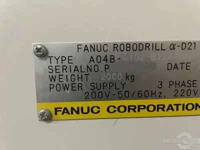 USED 2017 FANUC ROBODRILL D21MIB5