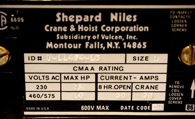 NEW SHEPARD NILES U-11454-1B CONTACTOR U114541B