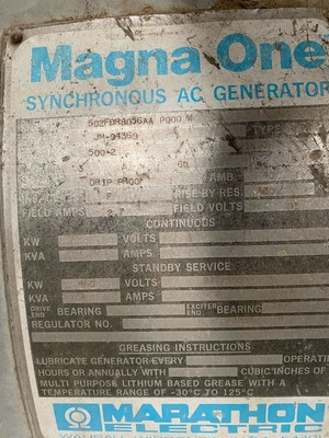 Used MARATHON 502FDR8056AAP00W Synchronous Alternators Texas US | Apollo Electric #1514443
