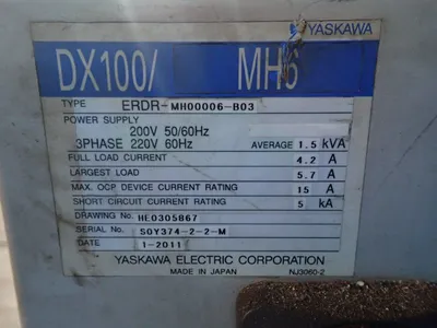 USED 2011 YASKAWA ELECTRIC MH6