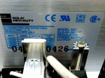 NEW SOLA SLS-05-060-1T POWER SUPPLY SLS050601T