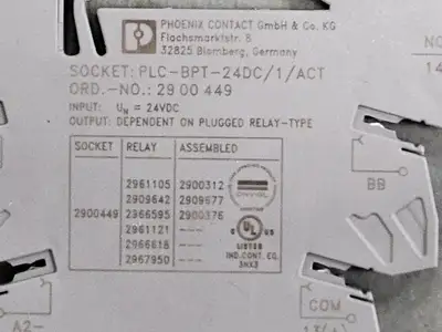 USED PHOENIX CONTACT PLC-BPT-24DC/1/ACT