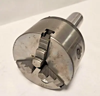 4-1/2" Diameter 3 Jaw Lathe Chuck KITAGAWA 4 A1 630 JAPAN With Morse 5 Arbor