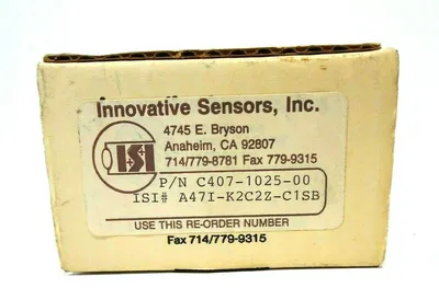 NEW INNOVATIVE SENSORS C407-1025-00 ELECTRODE C407102500