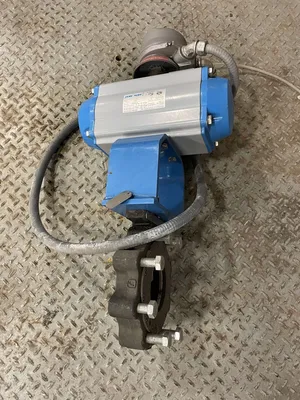 Jamesbury 4″ Pneumatic Wafer Butterfly Valve Cast Iron / SS 170/285PSI
