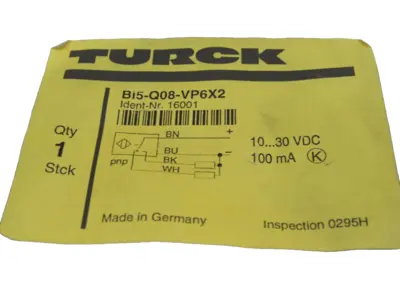 NEW TURCK BI5-Q08-VP6X2 PROXIMITY SWITCH BI5Q08VP6X2