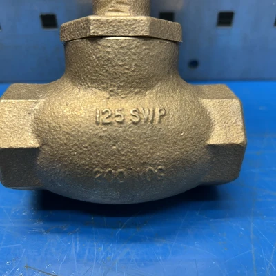 Nibco 1" Brass Globe Valve T-211-Y 125 SWP 200 WOG Threaded USA made Fast Ship