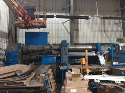5' X 2" HAUSLER 3 ROLL HYDRAULIC PLATE ROLL