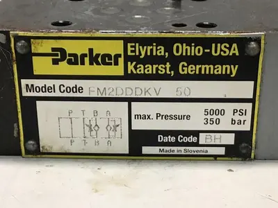 Used PARKER FM2DDDKV 50 Valves/Fittings Michigan US | Ideal Machinery #1266050