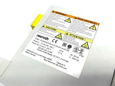 USED BOSCH REXROTH INDRADRIVE COMP CONVERTER HCS01.1E-W0008-A-03-A-CC-EC-ET-L4-NN-FW