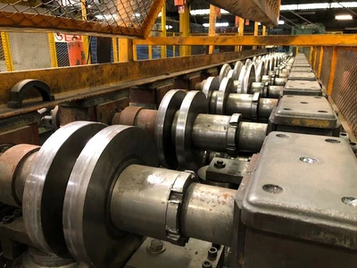 USED POLYPAL ROLLFORMING LINE FOR PALLET RACKS (3)
