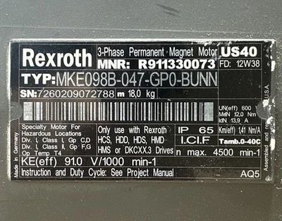USED Rexroth R911330073