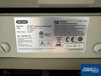 USED Bio Rad BioRad Densitometer, Model GS-900