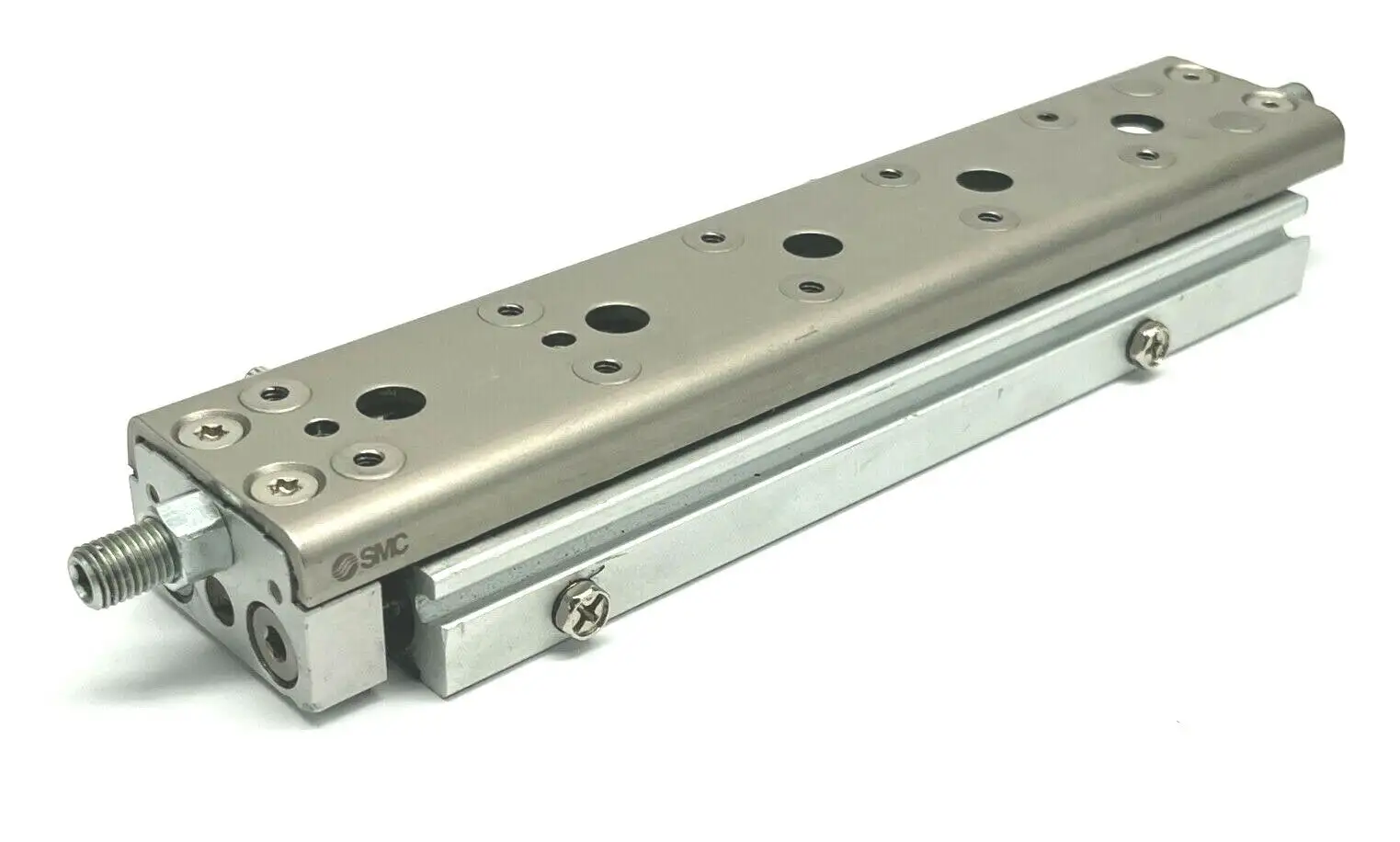MXQ12A-100ZE | SMC  Pneumatic Slide Cylinder 12mm Bore 100mm Stroke - Used