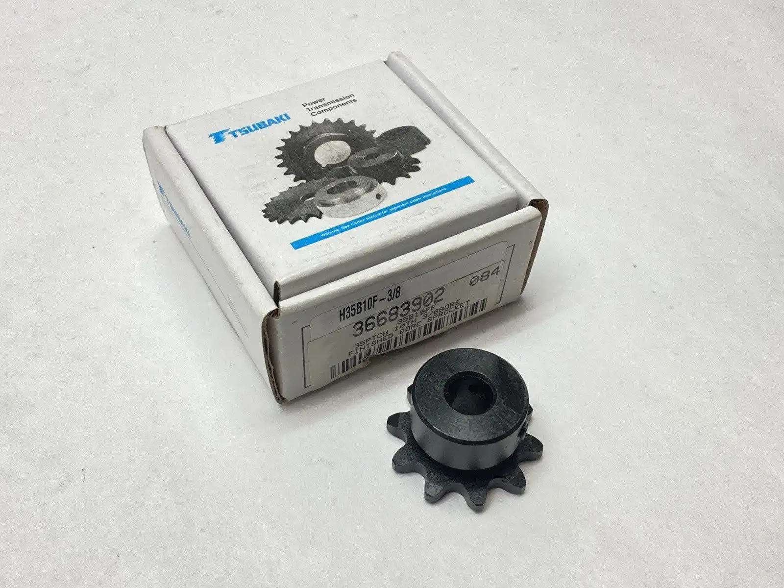NEW TSUBAKI ROLLER CHAIN SPROCKET #35 10 TEETH 3/8" BORE
