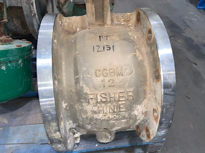 12" -150# Fisher V-Ball Control Valve Type V150, Stainless