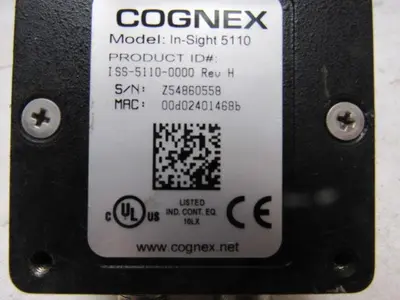 Cognex 800-5834-1F In-Sight 5110 /REV H 24VDC Fujinon 1:1.4/9mm HF6HA-1B Scanner