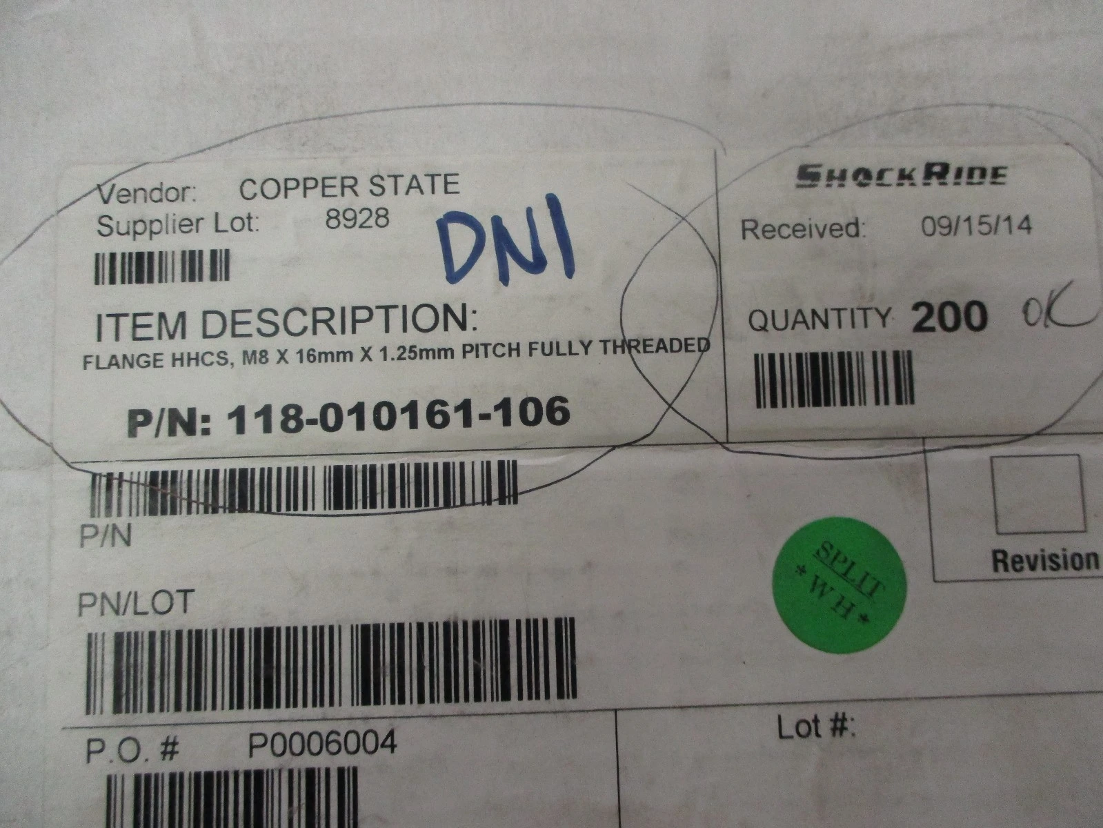 NEW Copper State 118-010161-106