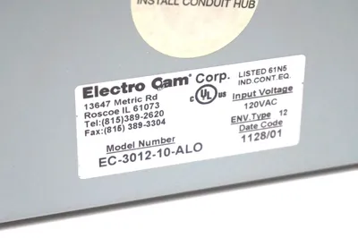 NEW ELECTRO CAM EC-3012-10-ALO SOLID STATE ROTARY CAM LIMIT SWITCH EC301210ALO