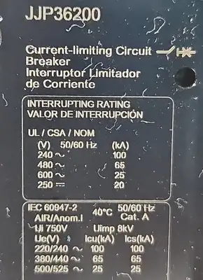 Schneider JJP36200RP PowerPac T 200A Circuit Breaker Loc4C-22