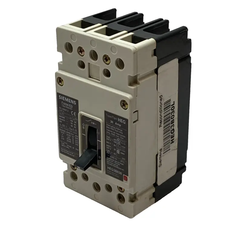 Used SIEMENS CIRCUIT BREAKER 30A 600V 3 POLE TYPE HEG FRAME EG Circuit Breakers | Maverick Industrial Sales #1110905