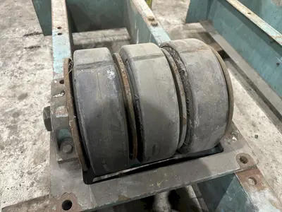 20 TON ARONSON MODEL #WWR-20 POWERED TANK TURNING ROLL SET WITH DRIVE & IDLER: STOCK #22313