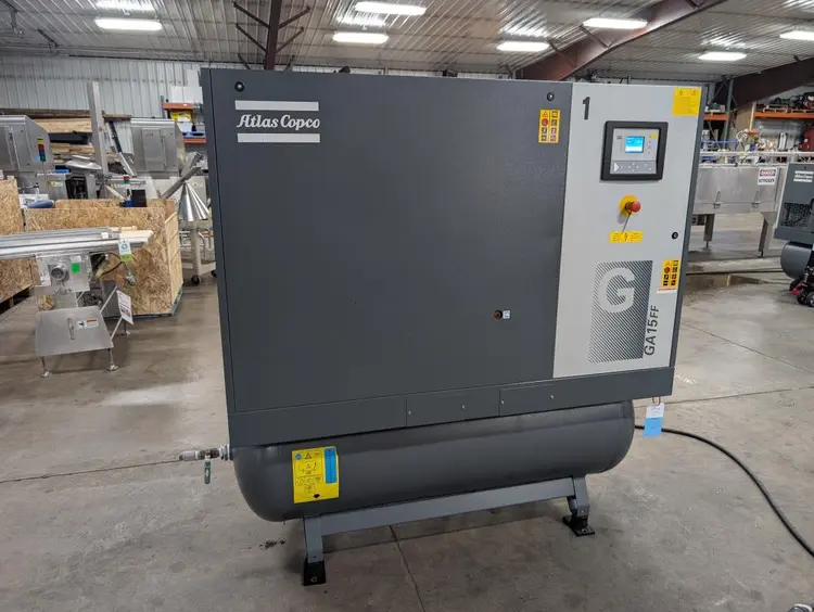 Used 2018 ATLAS COPCO GA15FF Rotary Screw & Sliding Vane Air Compressors North Dakota US | Boyko Inc. #419798