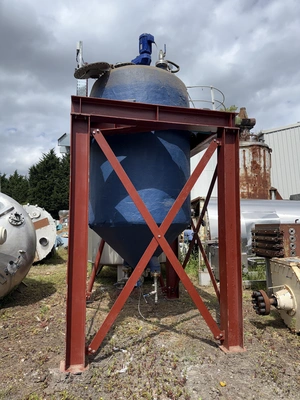 3000LVertical enclosed 1/2 coiled JKTD Reactor