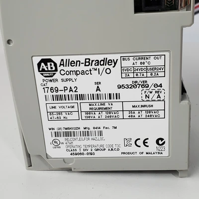Used Allen Bradley 1769-PA2 Misc Industrial Equipment California US | American Industrial Supply Co. #1376997
